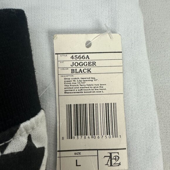 Houndstooth Jogger Pants Large Evolution In Design Cotton/Polyester Blend - Picture 4 of 7